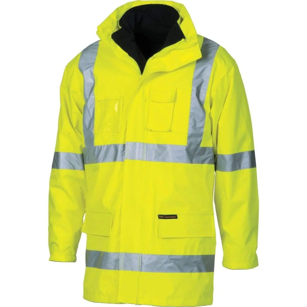 Dnc Workwear Hi-vis Cross-back D/n 6-in-1 Jacket - 3999 Metro Workwear.